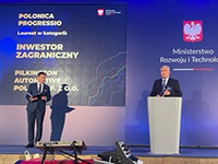 Polonica Progressio Laureatem w kategorii Inwestor Zagraniczny został Pilkington Automotive Poland Sp. z o.o.