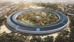 Nowy Kosmiczny Kampus Apple ze szkłem Pilkington